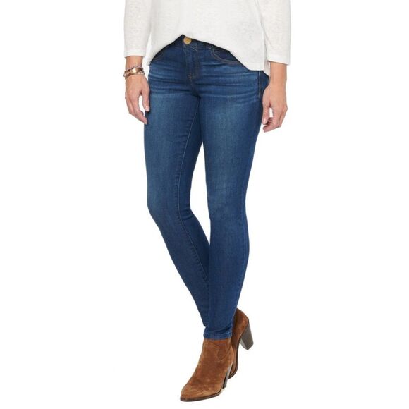 Democracy Ab Solution Booty Lift Jeggings Blue Denim size 6 - Picture 1 of 6